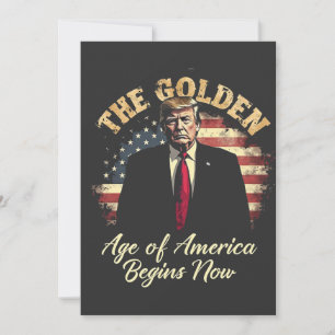 Das goldene Zeitalter Amerikas Beginnt Jetzt Trump Einladung