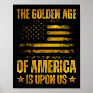 Das goldene Zeitalter Amerikas steht auf dem sonni Poster