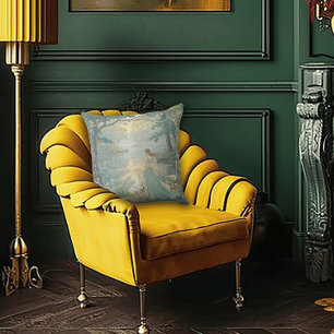 Das goldene Zeitalter der Grace Art Nouveau Kissen