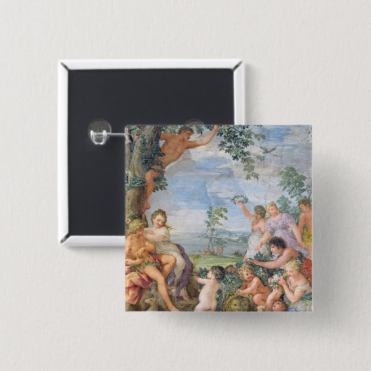 Das goldene Zeitalter (Fresko) Button (Vorne & Hinten)