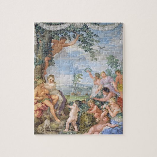 Das goldene Zeitalter (Fresko) Puzzle (Vertikal)