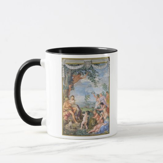 Das goldene Zeitalter (Fresko) Tasse (Links)
