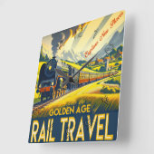 Das goldene Zeitalter Quadratische Wanduhr (Winkel)