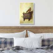 Das Goldfinch-Gemälde des 17. Jahrhunderts Leinwanddruck (Insitu (Schlafzimmer))