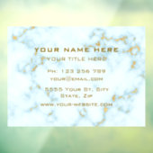 Das goldgelbe, weiße Marmor-Textfenster klammern Fensteraufkleber (Blatt 3)