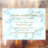 Das goldgelbe, weiße Marmor-Textfenster klammern Fensteraufkleber (Blatt 2)