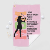 Das Golf-Handtuch der Königin-Mama Golfhandtuch (Insitu)