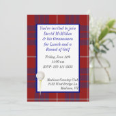 Das Golf-Party Einladung des Bräutigams (Stehend Vorderseite)