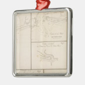 Das Golf von Mexiko Silbernes Ornament (Links)