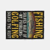 Das Golfen löst die Erholung meiner Probleme beim  Fleecedecke (Vorderseite (Horizontal))