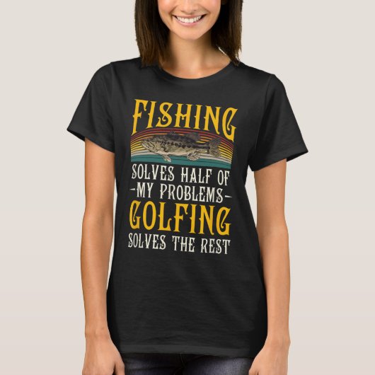 Das Golfen löst die Erholung meiner Probleme beim  T-Shirt (Vorderseite)