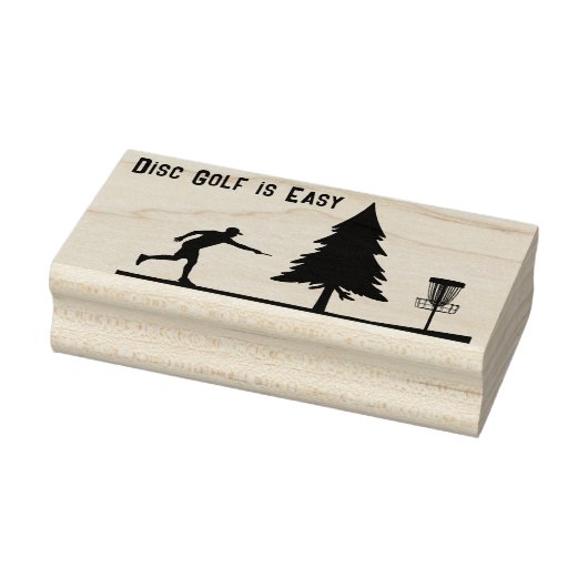 Das Golfspielen ist einfach, Putting, Korb, Baum Gummistempel (Stempel)