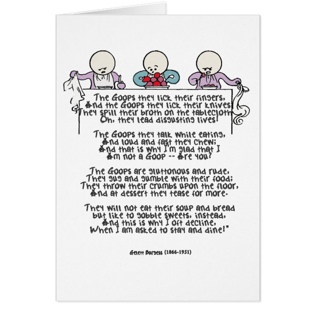 Das Goops lecken sie ihre Finger (Vorne)