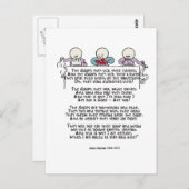 Das Goops lecken sie ihre Finger Postkarte (Vorne/Hinten)