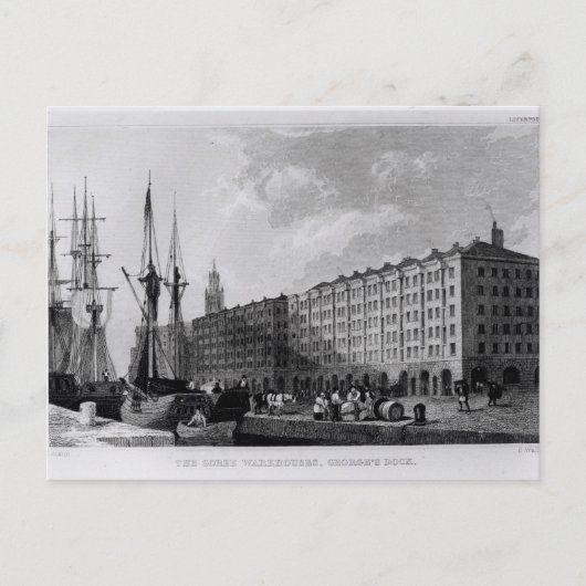 Das Goree Warehouse, George's Dock, Liverpool Postkarte (Vorderseite)
