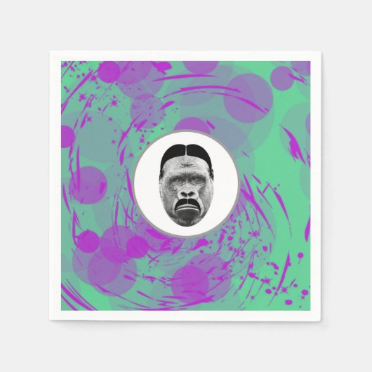 Das Gorilla-Papier Napkins Serviette (Vorderseite)