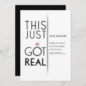 Das Got echt | Funny Save the Date (Vorne/Hinten)