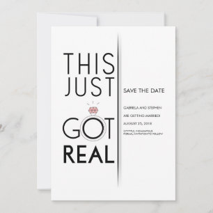 Das Got echt   Funny Save the Date