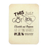 das got echt Save the Date Magnet (Vertikal)