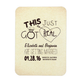 das got echt Save the Date Magnet
