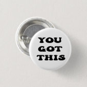 das got, motivierend Zitat Button (Vorne & Hinten)