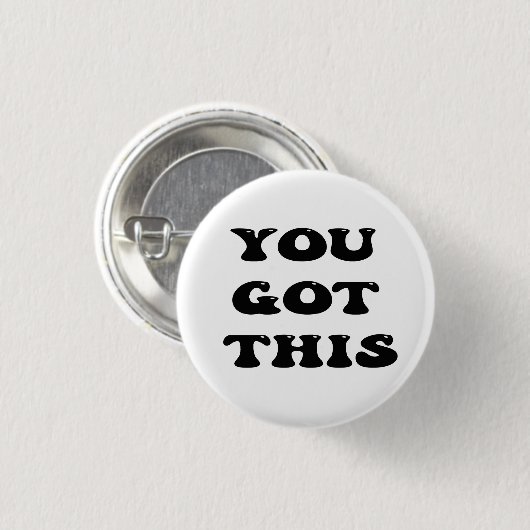 das got, motivierend Zitat Button (Vorne & Hinten)