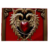 Das gotische Herz von Feuer und Gold. Große Geschenktüte (Rückseite)