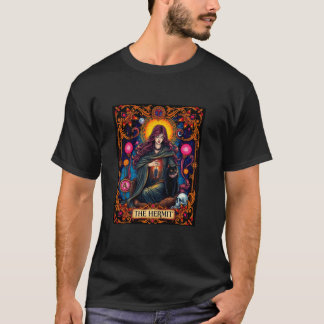 Das Gotische Mystische Design der Hermit-Tarot-Kar T-Shirt