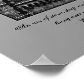 Das gotische Plakat "Der Glockenturm" (Ecke)