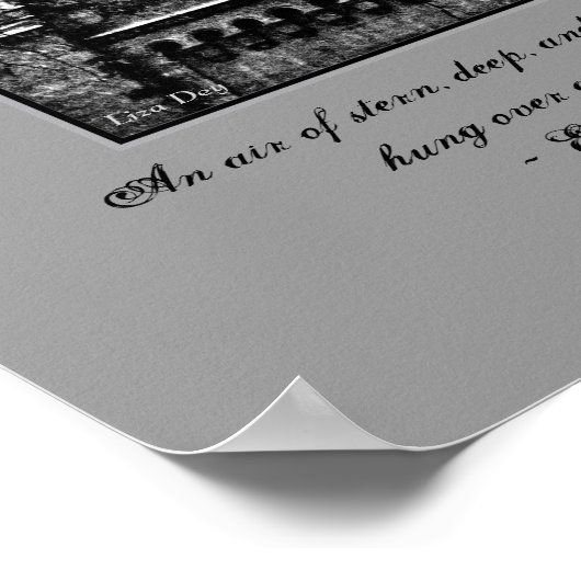 Das gotische Plakat "Der Glockenturm" (Ecke)