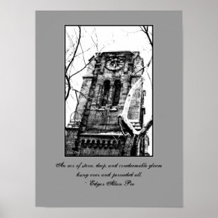 Das gotische Plakat "Der Glockenturm"