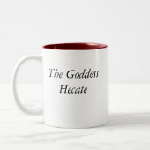 das Göttin hecate (Bild und synbols) 001 t, g… Zweifarbige Tasse (Links)
