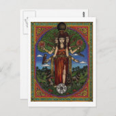 das Göttin hecate (Bild und synbols) 001 t, Postkarte (Vorne/Hinten)