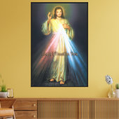 Das göttliche Barmherzigkeit-Leinwand-Devotional I Leinwanddruck (Insitu (Wohnzimmer))