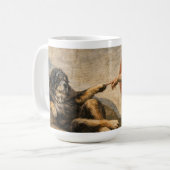 Das Göttliche berühren Kaffeetasse (Vorderseite Links)