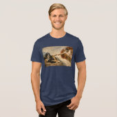 Das Göttliche berühren Tri-Blend Shirt (Vorderseite voll)