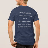 Das Göttliche berühren Tri-Blend Shirt (Rückseite)