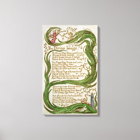 Das göttliche Bild aus den Songs der Unschuld, 178 Leinwanddruck (Vorderseite)