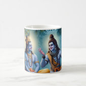 Das göttliche Duo: Mahadev und Shrikrishna Masterp Kaffeetasse (Mittel)