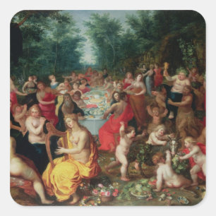 Das Göttliche Fest Quadratischer Aufkleber