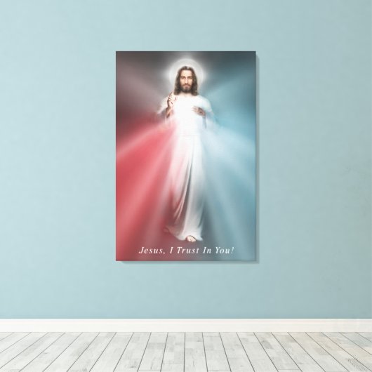 Das göttliche Gnade-Bild 24x36 Wrapped Canvas Leinwanddruck (Insitu (Holzboden))