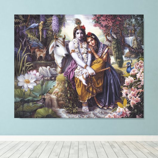 Das göttliche Liebespaar Leinwanddruck (Insitu (Holzboden))