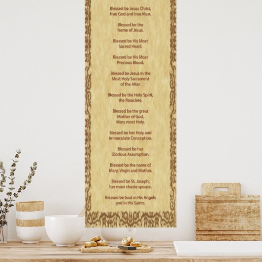 Das Göttliche Lob Poster (Küche)