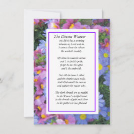 Das Göttliche Wetter mit lila (Amerikanern) Feiertagskarte