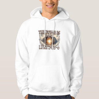 Das Grab ist leer–Auferstehung Bibelvers Design Hoodie