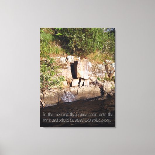Das Grab von Jesus Canvas drucken Leinwanddruck (Vorderseite)