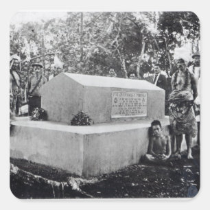 Das Grab von Tusitala Quadratischer Aufkleber