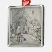 Das Grab von wenigem Nell Silbernes Ornament (Links)