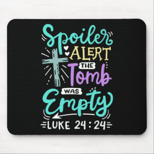 Das Grab war leer Jesus Christliches Ostern Mousepad