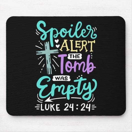Das Grab war leer Jesus Christliches Ostern Mousepad (Vorne)